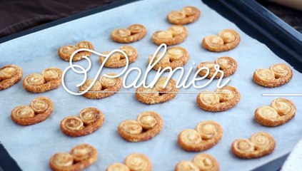 Simple and quick puff pastry palmiers