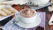 Iced cappuccino, a delicious coffee dessert