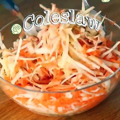 American-style coleslaw (cabbage and carrot salad)