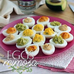 Deviled eggs, 4 variations