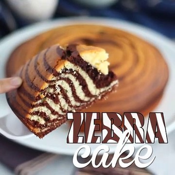 Zebra cake, the exotic marble cake (italian marble cake)
