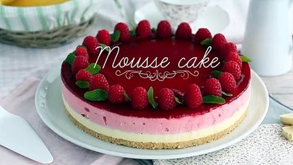 Raspberry white chocolate bavarois (steps and video)