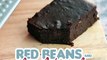 Gluten free chocolate cake with red beans