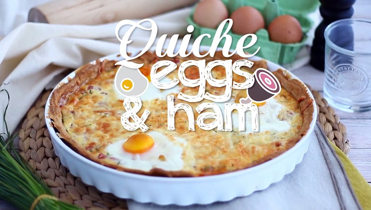 Ham and egg quiche