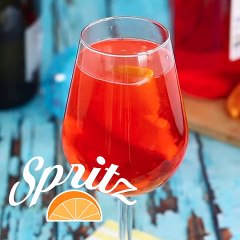 Spritz, the famous italian cocktail with aperol
