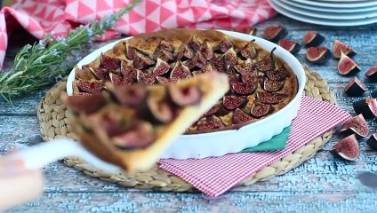 Homemade fig tart