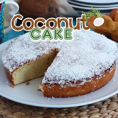 Brazilian coconut cake - bolo toalha felpuda