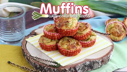 Leek and cheese muffins