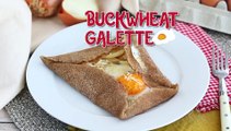 Complete buckwheat galettes with ham, cheese, and egg