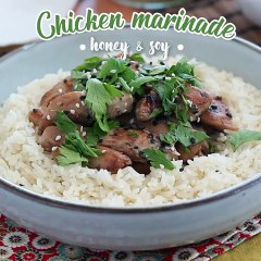 Marinated honey soy chicken