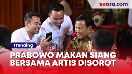 Momen Unik Prabowo Makan Siang Bersama Artis dan Influencer, dari Peragakan Silat sampai Duet Nyanyi