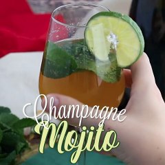 Champagne mojito