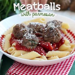 Beef and parmesan meatballs