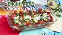 Chicken enchiladas with chili tomato sauce