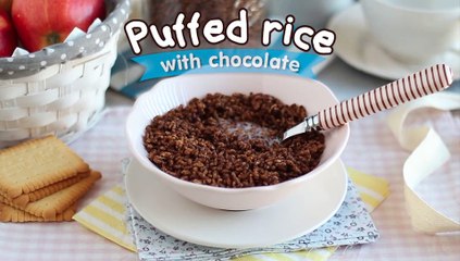 Chocolate puffed rice - coco pops copycat