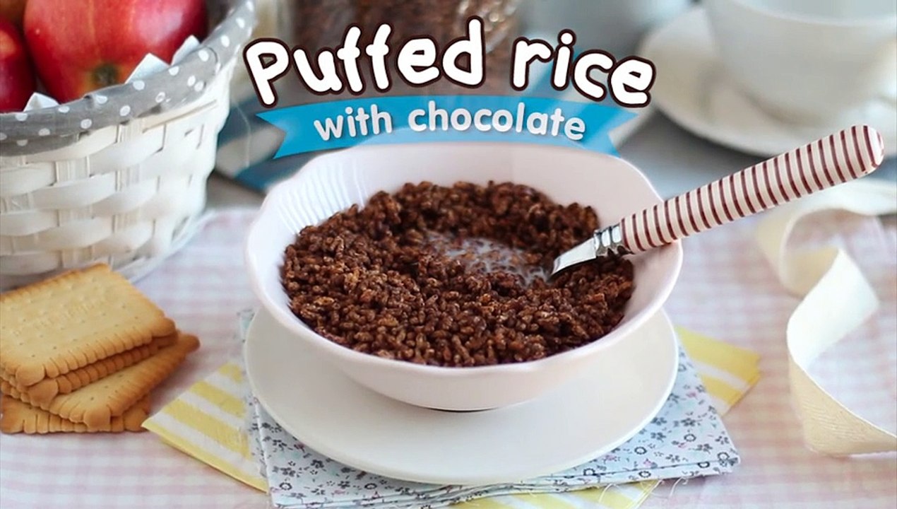 Chocolate puffed rice - coco pops copycat