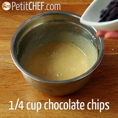 Chocolate tiger financiers with crunchy ganache