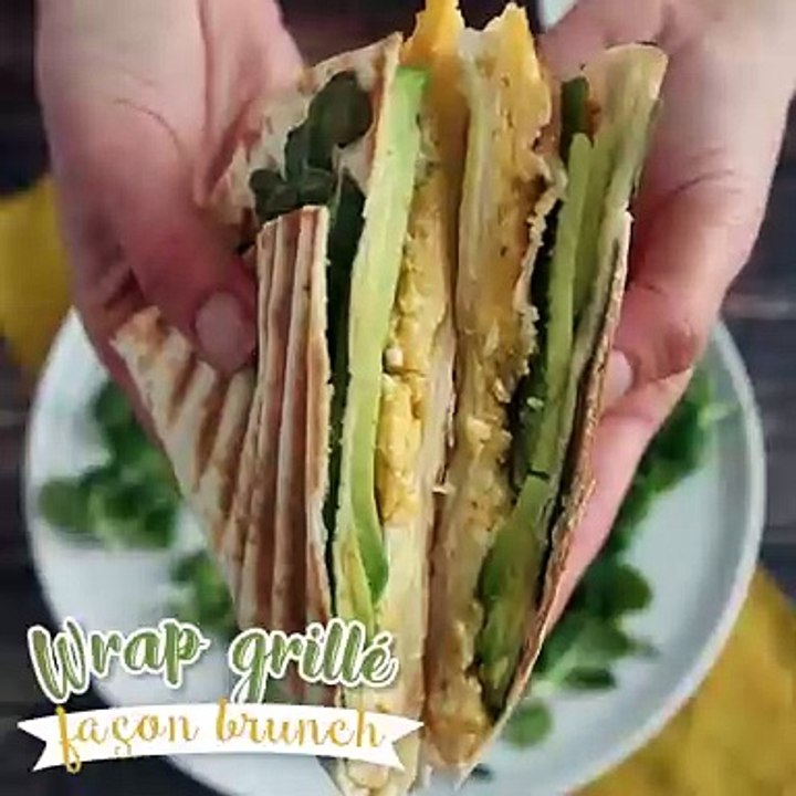 Gegrillter wrap nach brunch-art - tortilla wrap hack