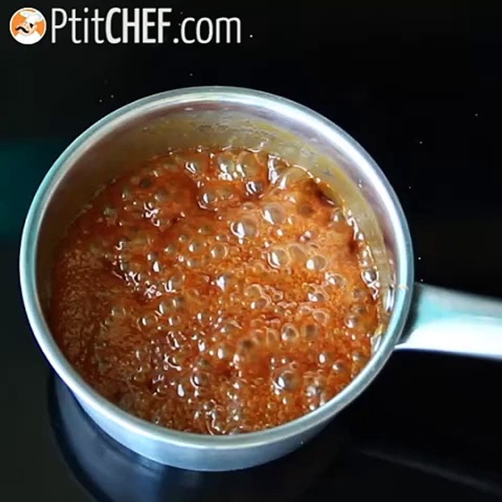 Schokoladenfondant mit gesalzenem butterkaramell