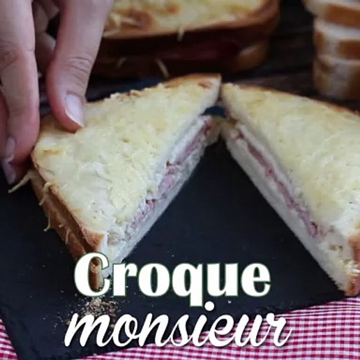 Gourmet-croque-monsieur mit bechamelsauce
