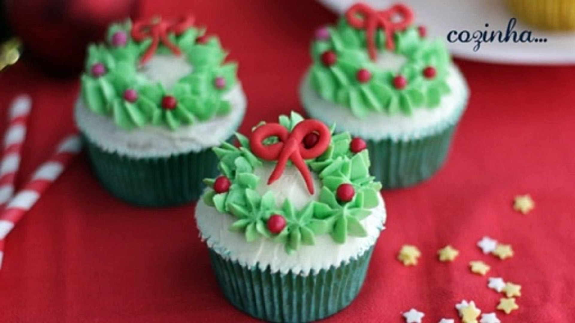 Cupcakes decoração de natal