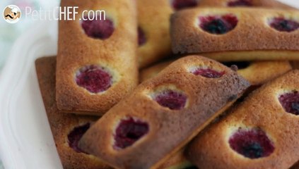 Financiers de framboesa - receita fácil e em vídeo