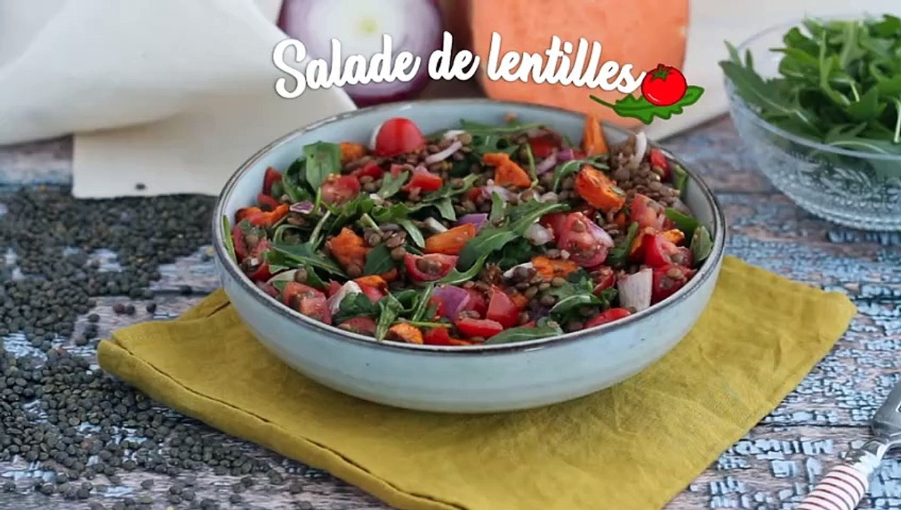 Linsen-süßkartoffel-salat