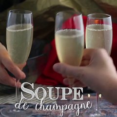Soupe de champagne, un cocktail festif