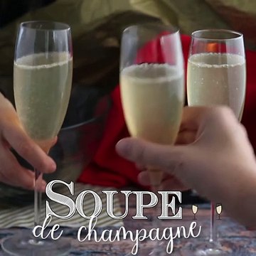 Soupe de champagne, un cocktail festif