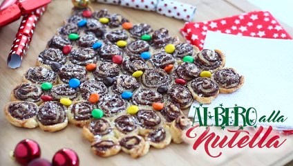 Albero di sfoglia alla nutella