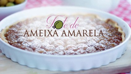 Tarte de ameixa amarela simples