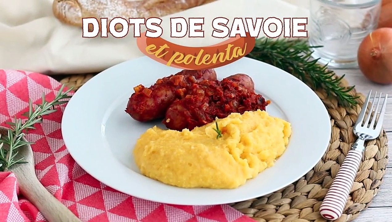 Diots de savoie mit comté-polenta