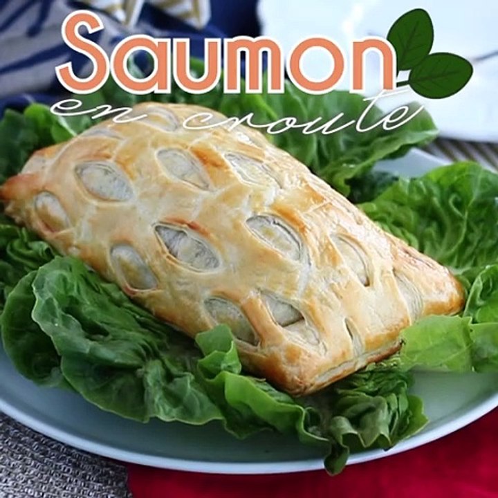 Lachs in spinatkruste mit mozzarella-käse