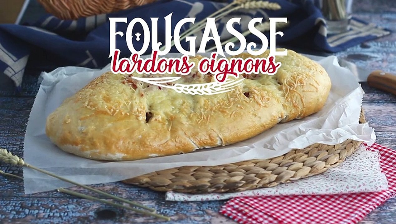 Fougasse mit speck und zwiebeln