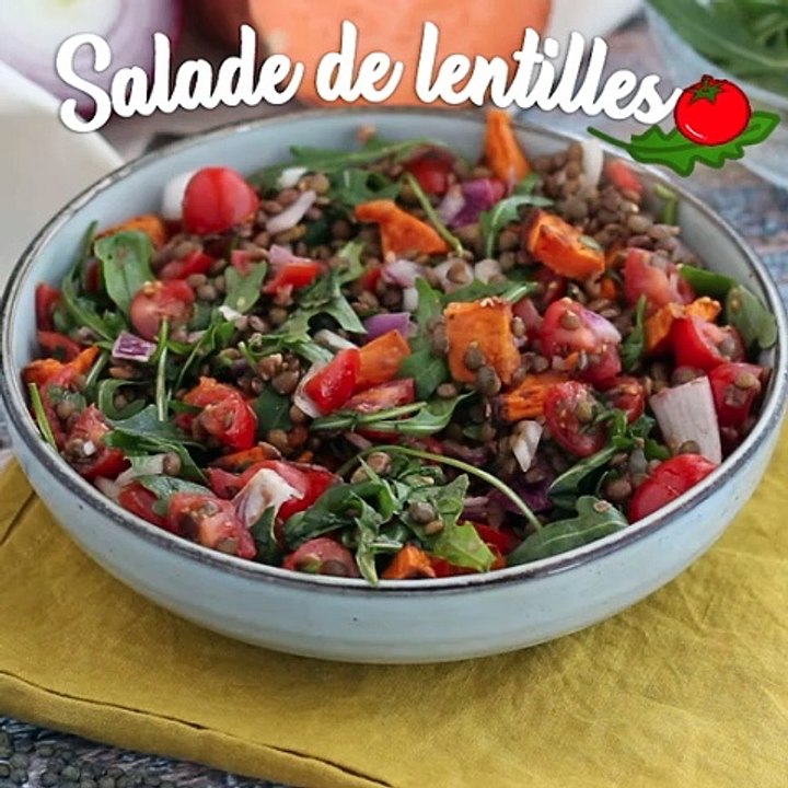 Linsen-süßkartoffel-salat