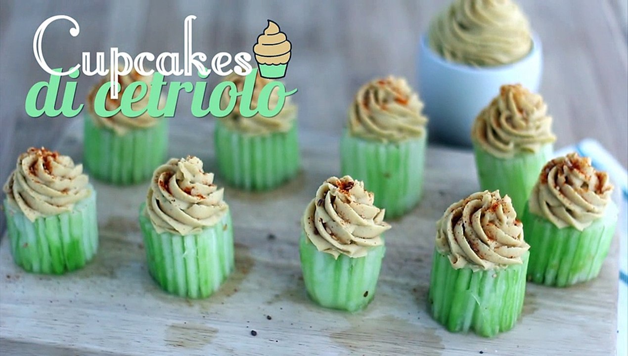 Cupcakes di cetriolo - ricetta vegana