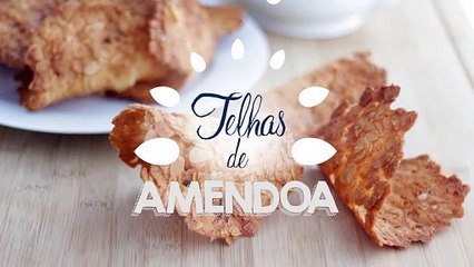 Telhas de amêndoas crocantes