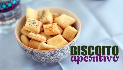 Biscoito aperitivo caseiro