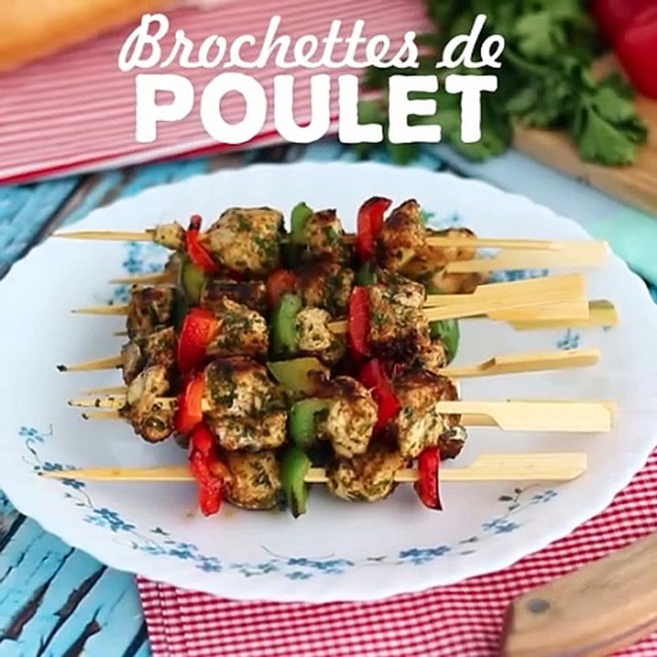 Hähnchenspieße mit paprika