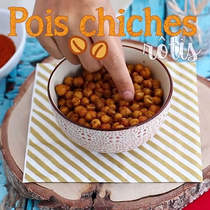 Im ofen geröstete kichererbsen mit curry