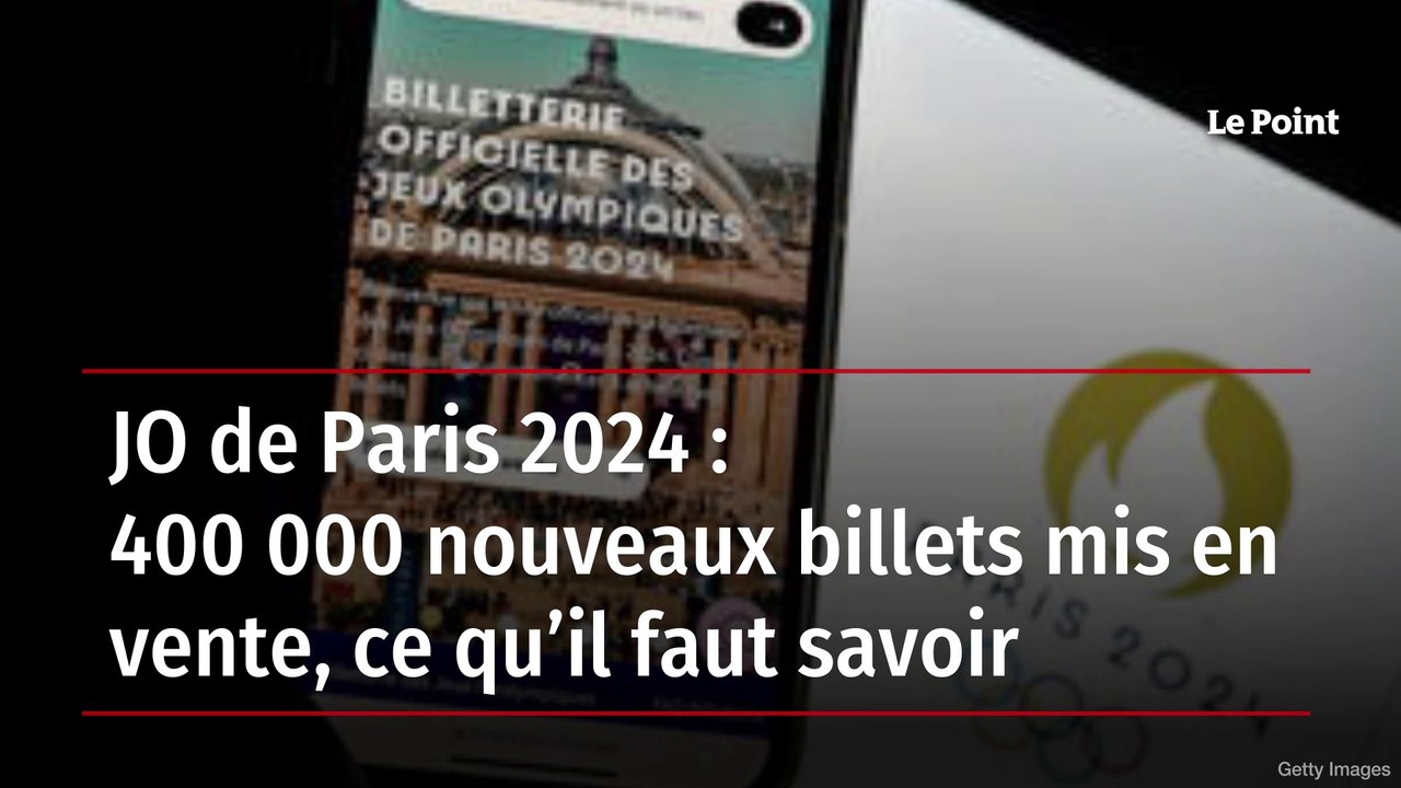JO de Paris 2024 : 400 000 nouveaux billets mis en vente, ce qu’il faut savoir