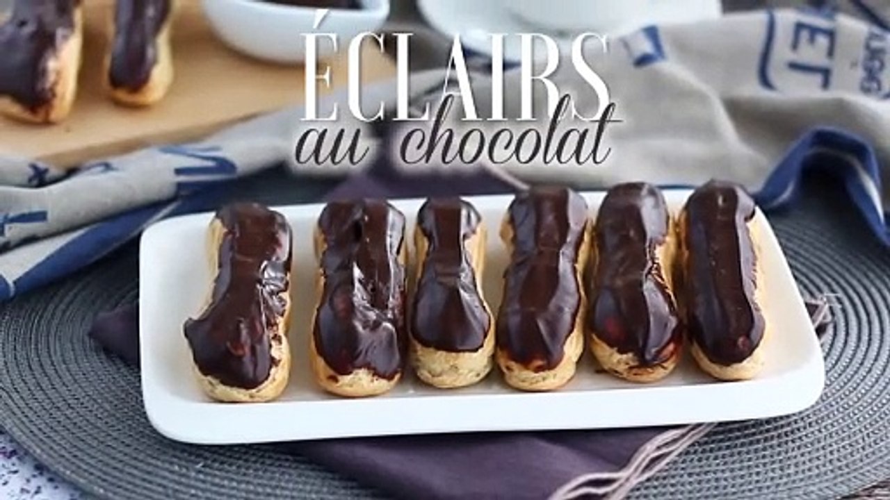 Schokoladen-eclairs (schritt für schritt erklärt)