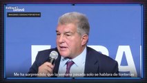 Laporta y la directiva del FC Barcelona creen que el equipo merece 7 puntos más (por errores arbitrales) y que serían líderes