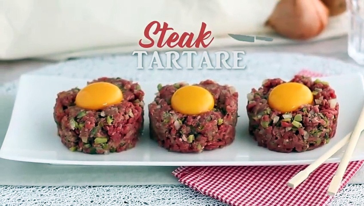 Rindersteak-tartar