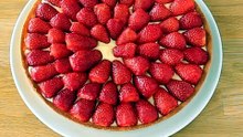 Tarte/torta de morango (idêntica a pastelaria)