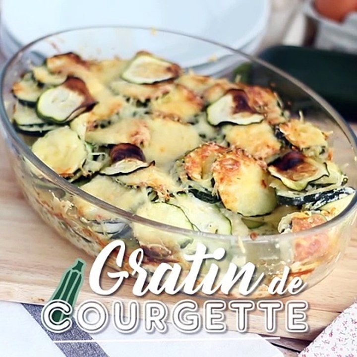 Einfaches zucchini-gratin