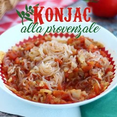 Spaghetti di konjac alla provenzale
