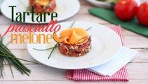 Tartare di prosciutto, pomodori e melone