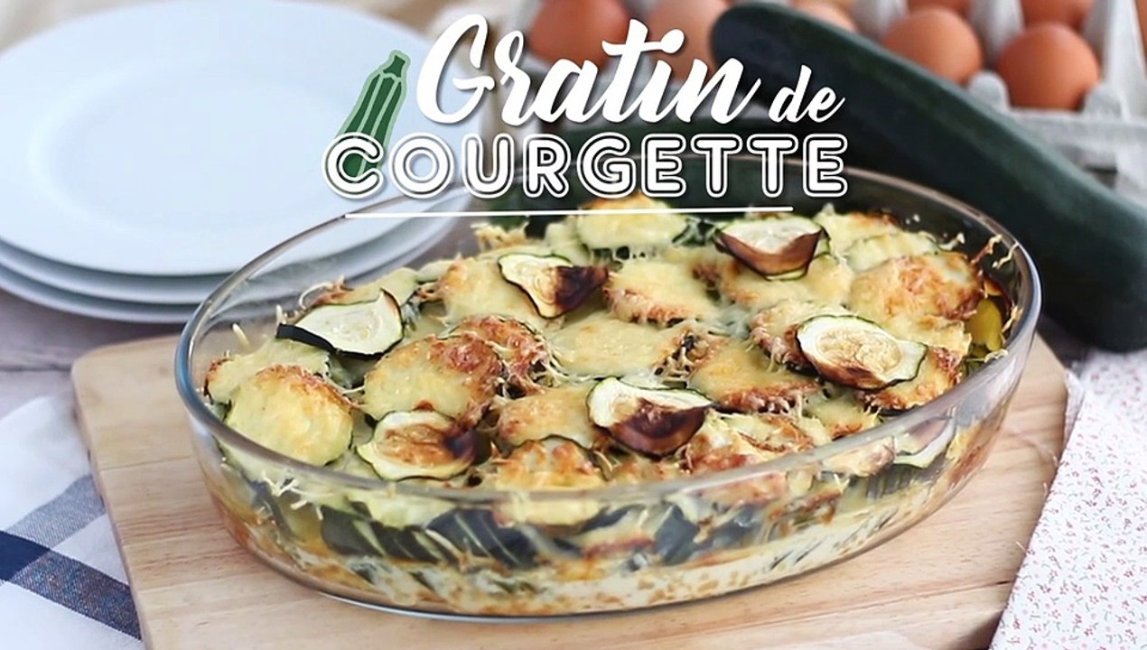 Einfaches zucchini-gratin