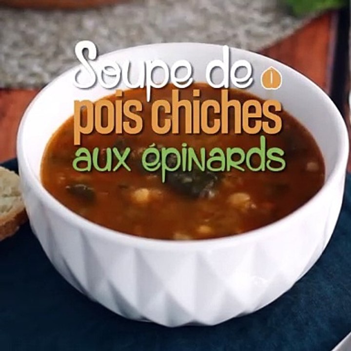 Kichererbsensuppe mit spinat